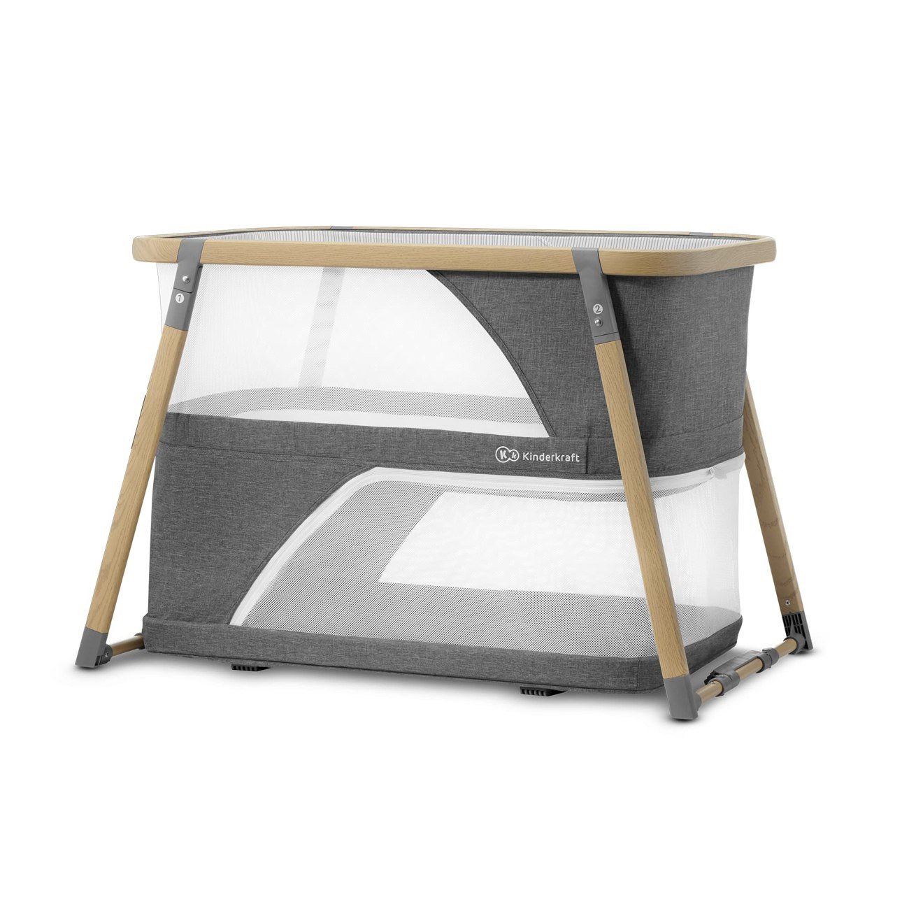 Lit parapluie 4-en-1 — pliage à plat, fonction bascule
