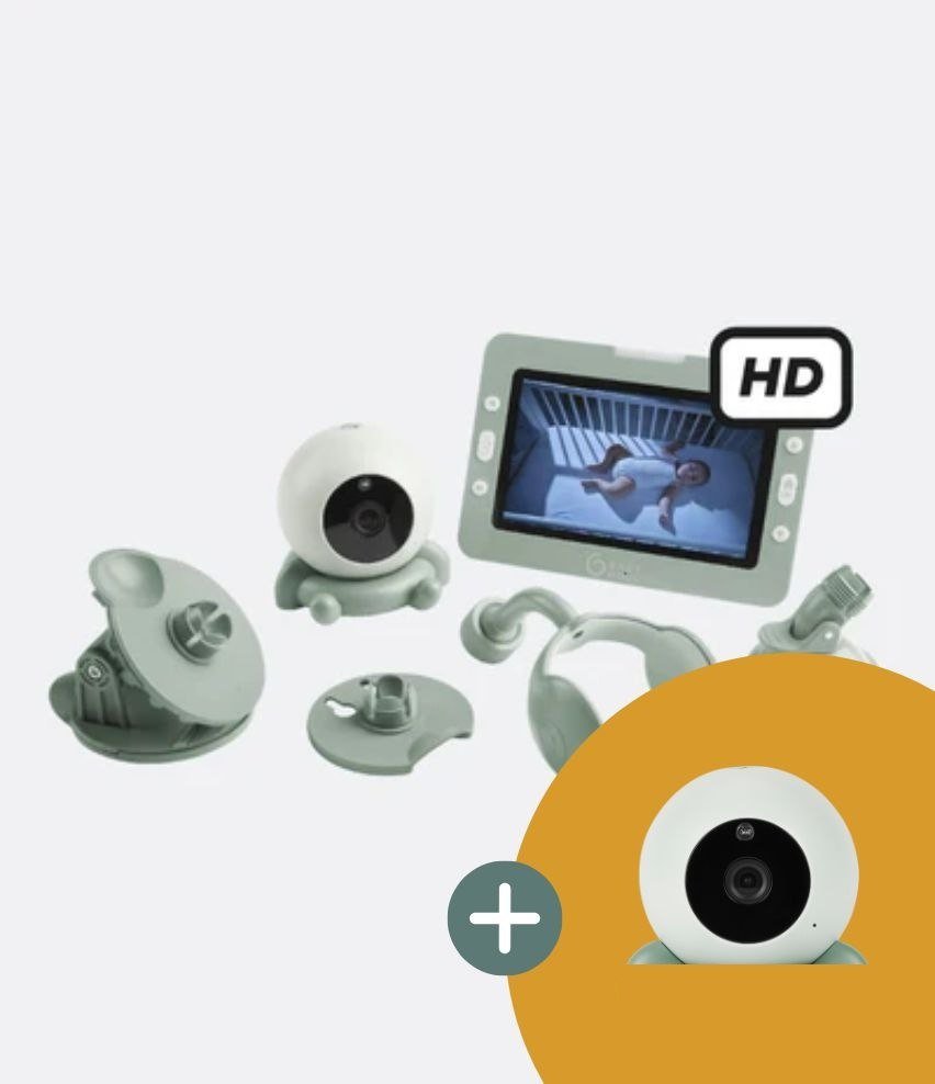 Babyphone vidéo HD écran 5 pouces — 2 caméras, sans fil