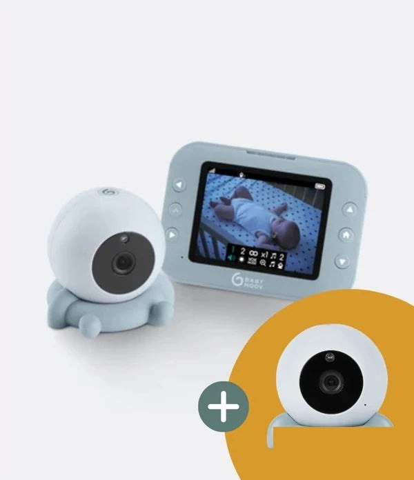 Babyphone vidéo nomade — 2 caméras, écran 3,5 pouces