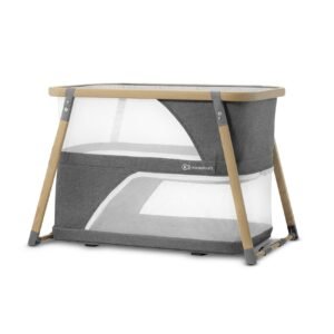 Lit parapluie 4-en-1 — pliage à plat, fonction bascule