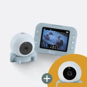 Babyphone vidéo nomade — 2 caméras, écran 3,5 pouces